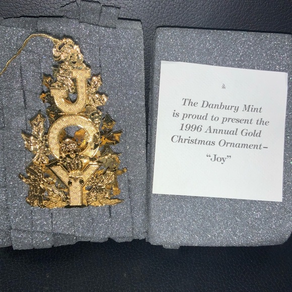 Other - 1996 Annual Gold Christian Ornament “Joy” By Danbury Mint